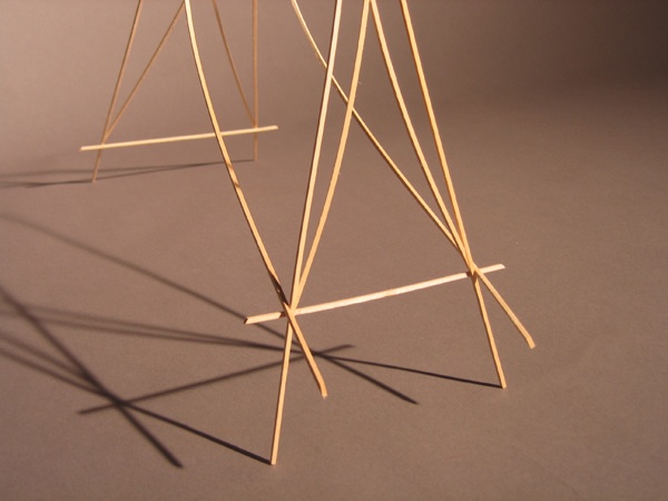 structure:to build a model that allows for a coherent understanding of pure structural form as it becomes a part of the design challenge